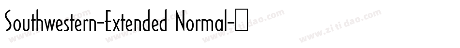Southwestern-Extended Normal字体转换